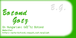 botond gotz business card
